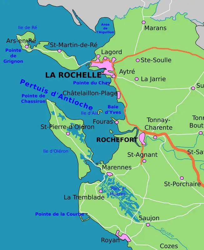 Charente maritime Aix, Ré, Oléron, Madame, holiday homes for 4 to 7 people named after an island