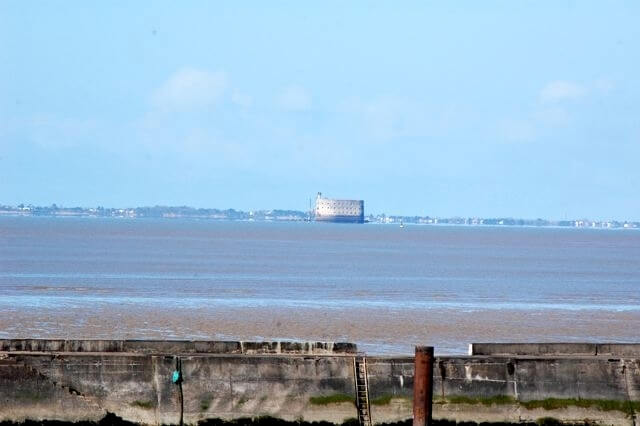View of Fort Boyard from Villa La Mouclière, Holidays in Fouras, Charente-Maritime