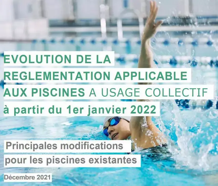 EVOLUTION DE LA REGLEMENTATION APPLICABLE AUX PISCINES A USAGE COLLECTIFà partir du 1er janvier 2022